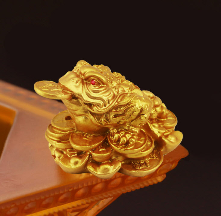 Golden Toad Decoration Lucky Jin Chan Store Opening Gift Company Office Desk Home Living Room Feng Shui Decoration