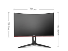 Load image into Gallery viewer, AOC Gaming Monitor C27G1 27 inch 44HZ 2K FreeSync Low Blue Mode Flicker Free Ultra Narrow Border Monitor
